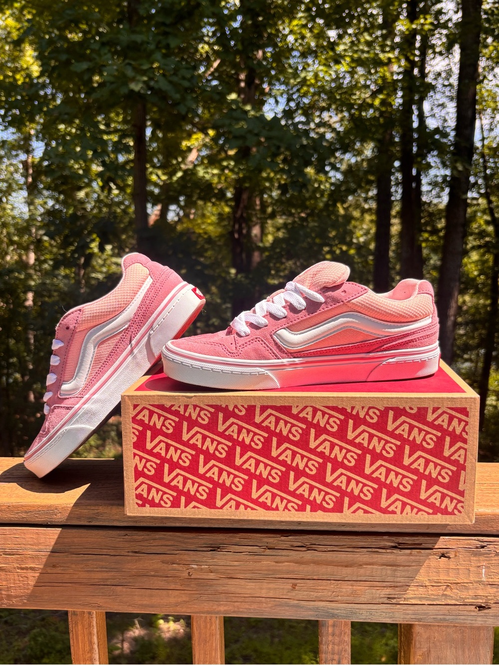 Vans Caldrone Old Skool Mauve and Peach Low-Top Suede Sneakers